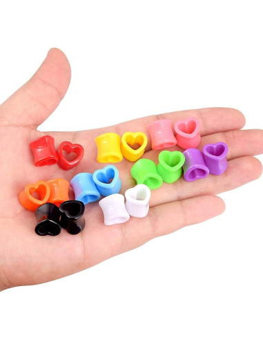 Set de Tapones para Oídos Acrílico Qmcandy 9 Pares 13/16" (20mm)