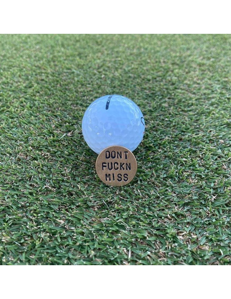 Marcadores de Pelota de Golf Divertidos Junfamilee - Metal Duradero