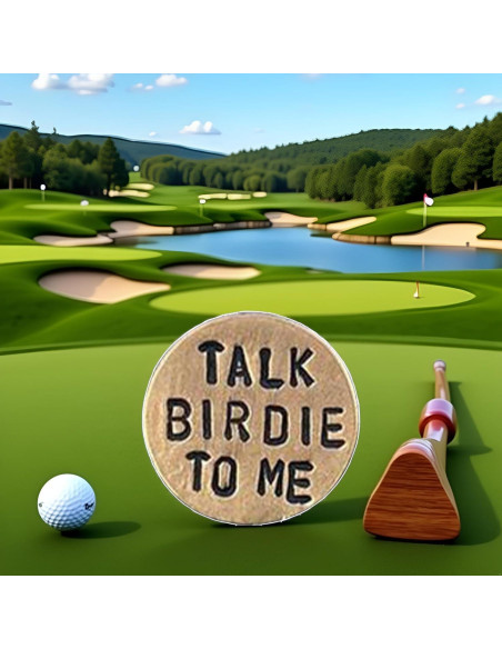 Marcadores de Pelota de Golf Divertidos Junfamilee - Metal Duradero