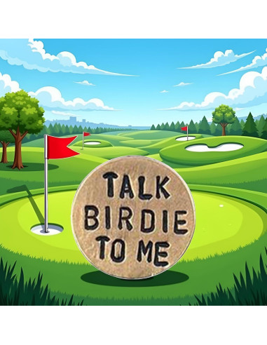 Marcadores de Pelota de Golf Divertidos Junfamilee - Metal Duradero