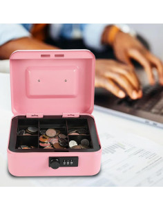 Caja Fuerte Mediana xydled de Acero con Cerradura Combinación Rosa 2