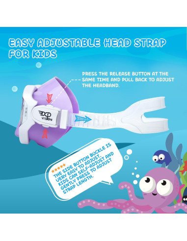 Máscara de Buceo para Niños EXP VISION EX-2700K Antivaho