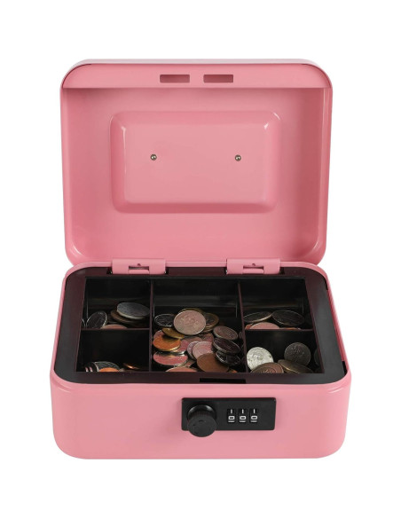 Caja Fuerte Mediana xydled de Acero con Cerradura Combinación Rosa