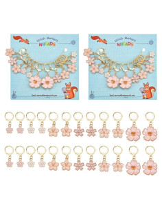 Marcadores de Puntos de Tejer NBEADS 24 Pcs 6 Estilos