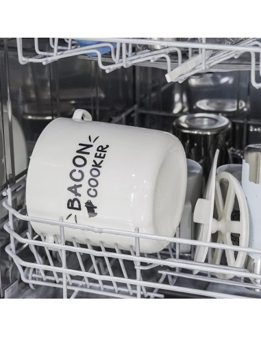 Cocinero de tocino de cerámica SOLIGT para microondas 1.47 kg