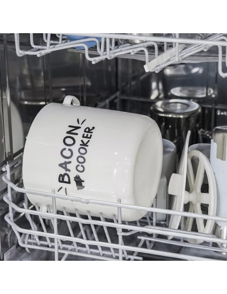 Cocinero de tocino de cerámica SOLIGT para microondas 1.47 kg