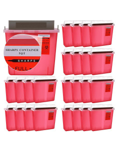 Contenedor de Desechos Cortantes Tanlade 5 Qt con Tapa Sin Contacto