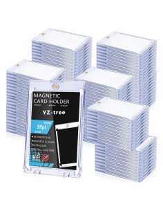 100 Soportes Magnéticos para Tarjetas YZtree 35pt Protección U-V