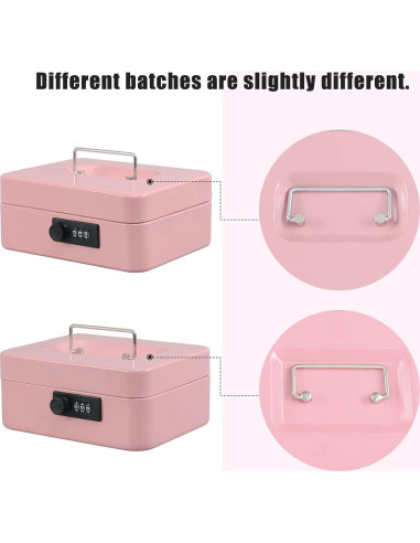 Caja Fuerte Mediana xydled de Acero con Cerradura Combinación Rosa