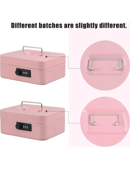 Caja Fuerte Mediana xydled de Acero con Cerradura Combinación Rosa