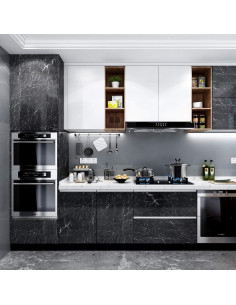 Papel Contacto de Mármol Negro YENHOME 0.6m x 3m Impermeable 2