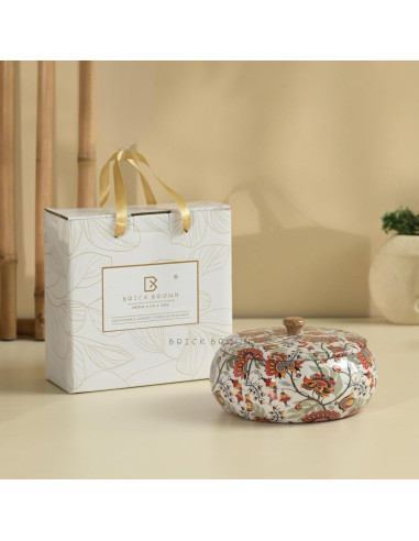 Cacerola Redonda de Madera Sólida Brick Brown 22.4 cm