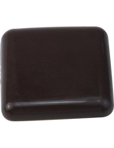 8 Deslizadores de Muebles Autoadhesivos Cuadrados Marrones 2