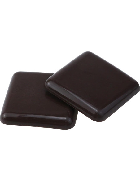 8 Deslizadores de Muebles Autoadhesivos Cuadrados Marrones