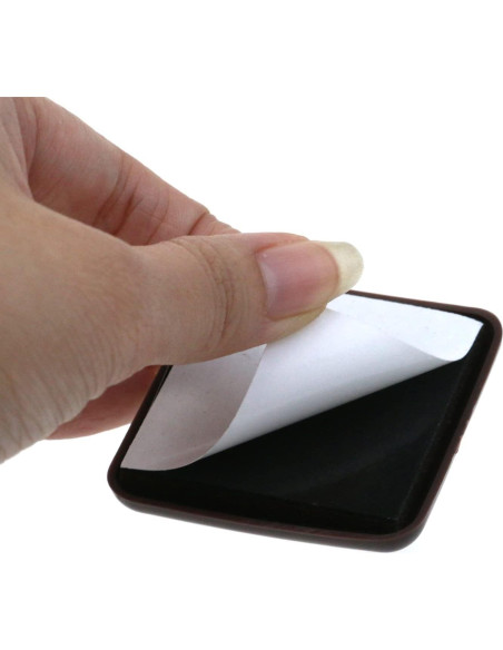 8 Deslizadores de Muebles Autoadhesivos Cuadrados Marrones