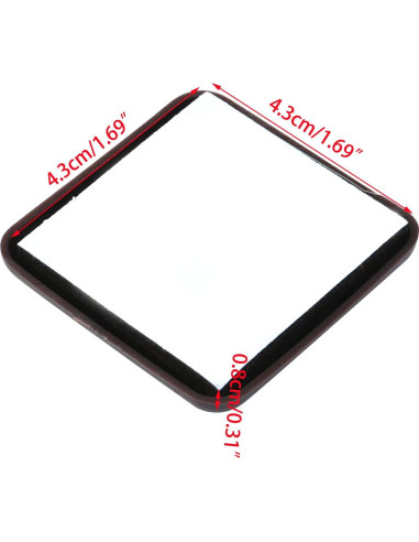 8 Deslizadores de Muebles Autoadhesivos Cuadrados Marrones