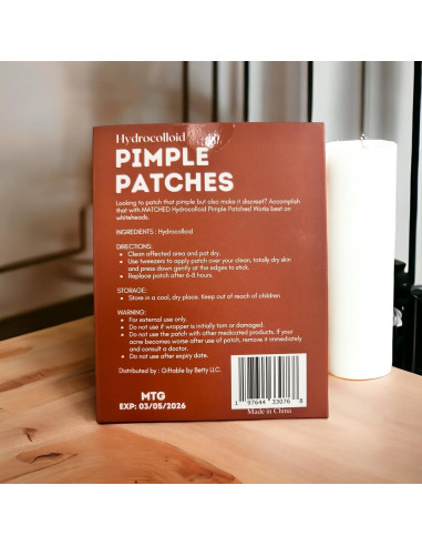 Parches Hidrocoloides MATCHED para Acné Facial - 72 Unidades
