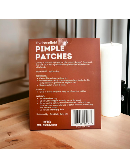 Parches Hidrocoloides MATCHED para Acné Facial - 72 Unidades