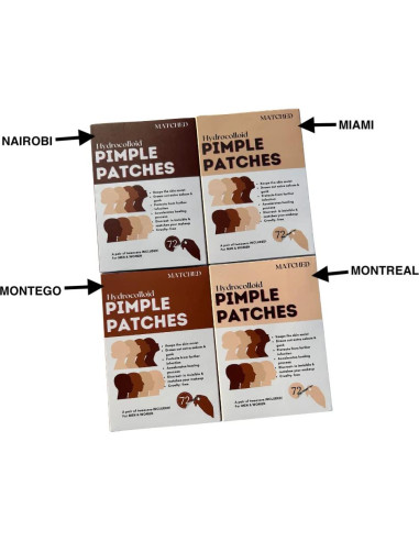 Parches Hidrocoloides MATCHED para Acné Facial - 72 Unidades