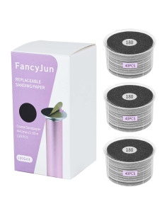 120 Discos de Lija 180 Granos Finos FancyJun para Callos