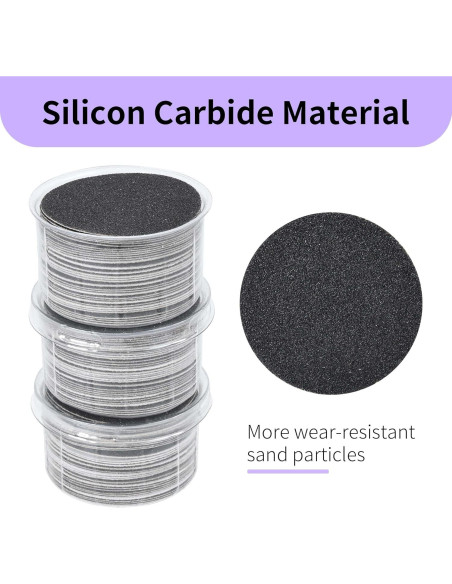 120 Discos de Lija 180 Granos Finos FancyJun para Callos