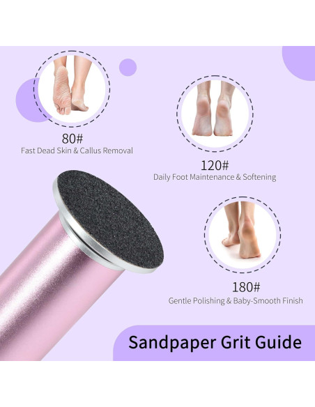 120 Discos de Lija 180 Granos Finos FancyJun para Callos