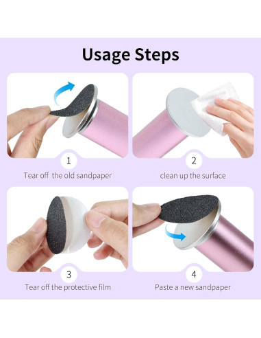 120 Discos de Lija 180 Granos Finos FancyJun para Callos