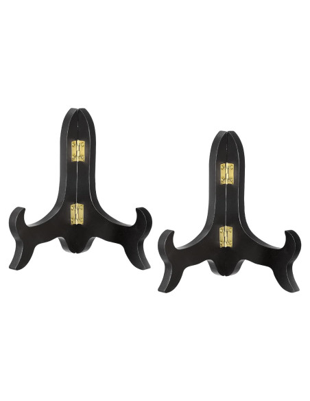 Soporte de Placa de Caballete uxcell 5" Plegable Negro