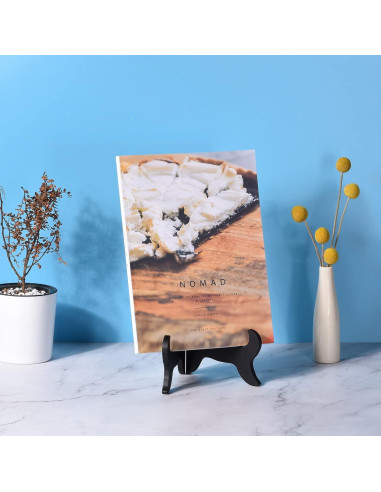 Soporte de Placa de Caballete uxcell 5" Plegable Negro