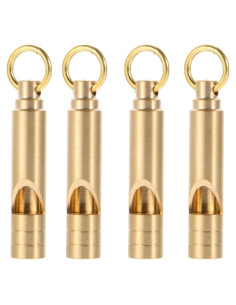 Paquete de 4 Silbatos de Latón FUTURESTEPS 125dB Resistente