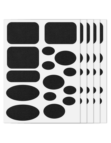 5 Parches de Reparación Autoadhesivos Nylon Negro 5 Tamaños