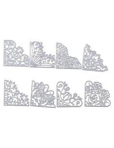 Cortes de Metal en Forma de Flores Hobbyhub - 8 Piezas 5 cm