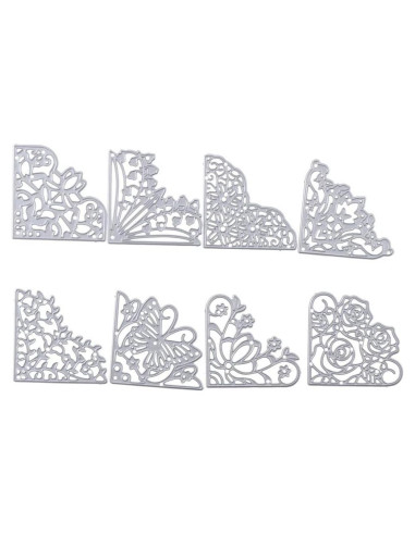 Cortes de Metal en Forma de Flores Hobbyhub - 8 Piezas 5 cm