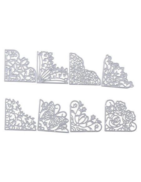 Cortes de Metal en Forma de Flores Hobbyhub - 8 Piezas 5 cm