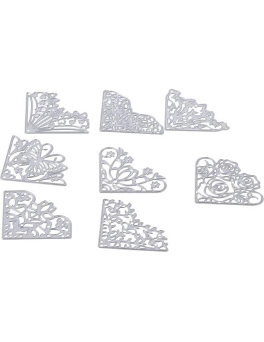 Cortes de Metal en Forma de Flores Hobbyhub - 8 Piezas 5 cm