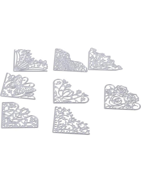 Cortes de Metal en Forma de Flores Hobbyhub - 8 Piezas 5 cm