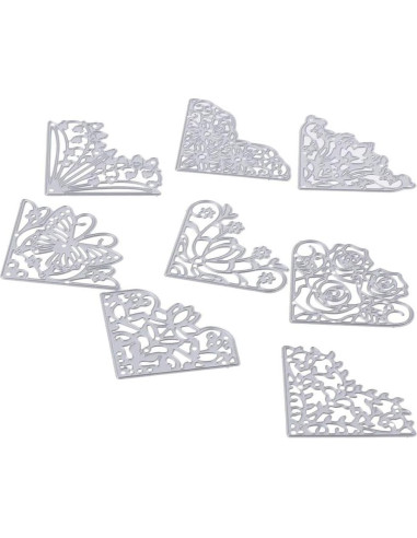 Cortes de Metal en Forma de Flores Hobbyhub - 8 Piezas 5 cm