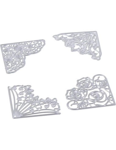 Cortes de Metal en Forma de Flores Hobbyhub - 8 Piezas 5 cm