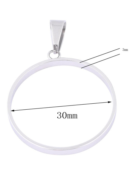 20 Marcos Abiertos de Acero Inoxidable 30mm Reidgaller