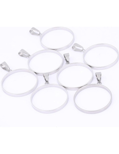 20 Marcos Abiertos de Acero Inoxidable 30mm Reidgaller