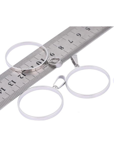 20 Marcos Abiertos de Acero Inoxidable 30mm Reidgaller