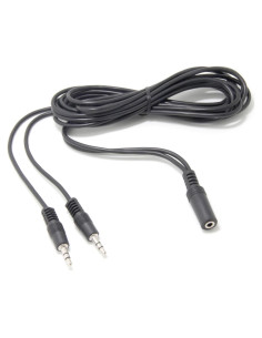 Cable de Audio Y-Splitter Ancable 3.5mm Estéreo 2M
