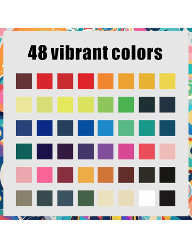 Marcadores de Pintura Acrílica LILTYNG 48 Colores Doble Punta