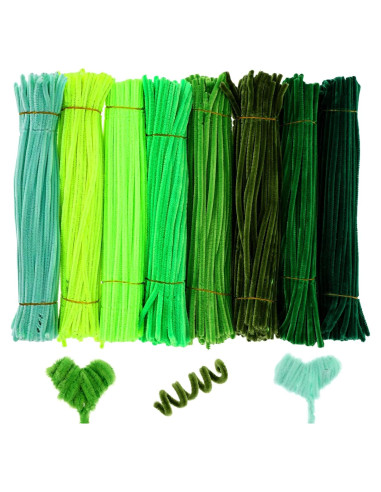 Limpiapipas Verdes JIEYAO 800 Pcs 30 cm Manualidades DIY
