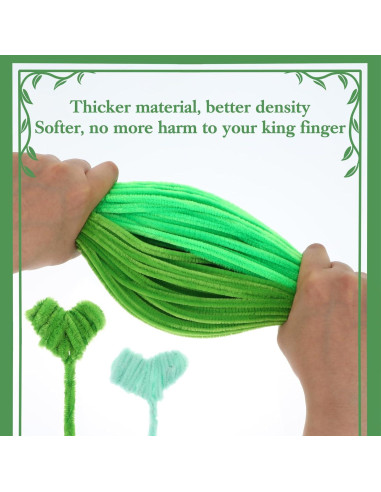 Limpiapipas Verdes JIEYAO 800 Pcs 30 cm Manualidades DIY