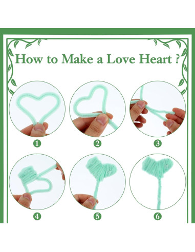 Limpiapipas Verdes JIEYAO 800 Pcs 30 cm Manualidades DIY