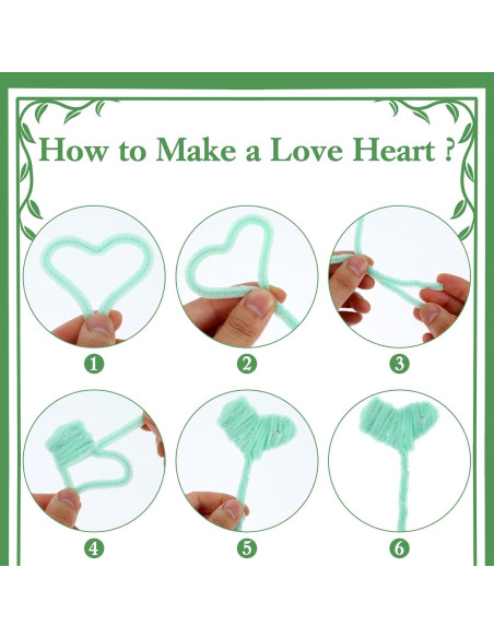 Limpiapipas Verdes JIEYAO 800 Pcs 30 cm Manualidades DIY