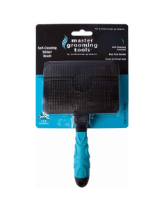 Cepillo Slicker Autolimpiante Master MGT Grande Azul 2