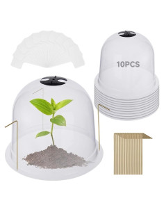 Homaisson 10PCS Protectores de Plantas Reutilizables con Ventilación
