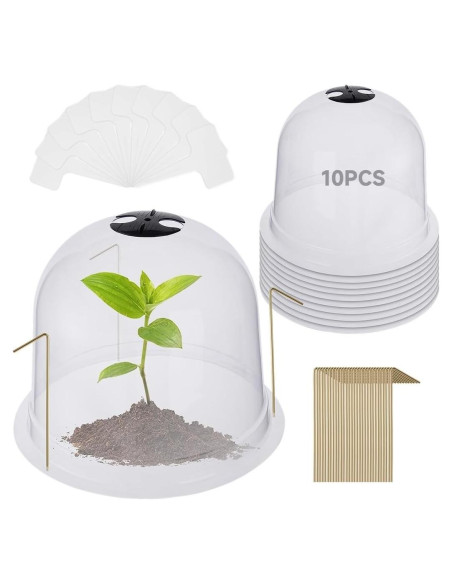 Homaisson 10PCS Protectores de Plantas Reutilizables con Ventilación